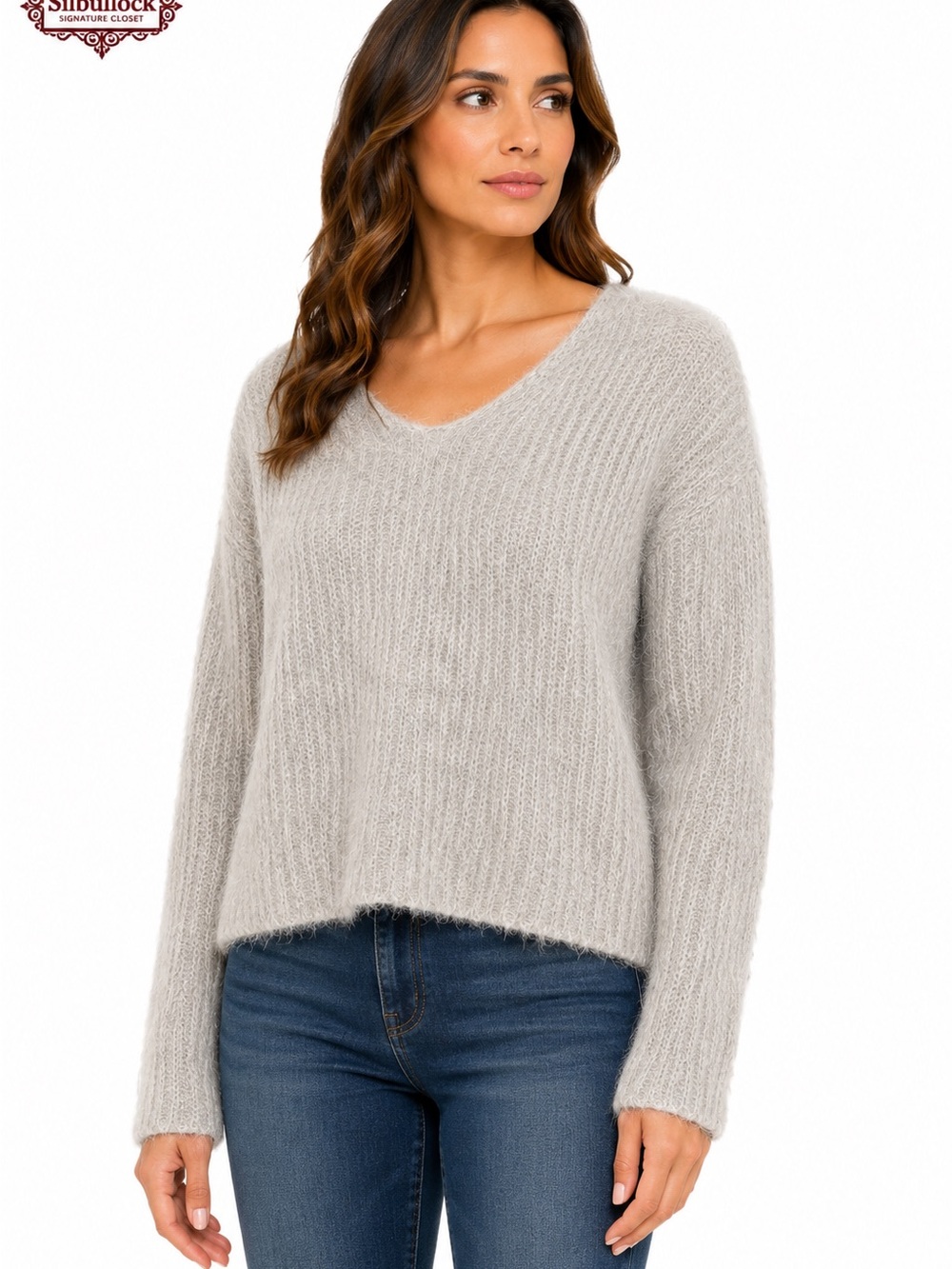 R8 Rag & Bone XS 89% Alpaca Oversized Gray Knit Sweater